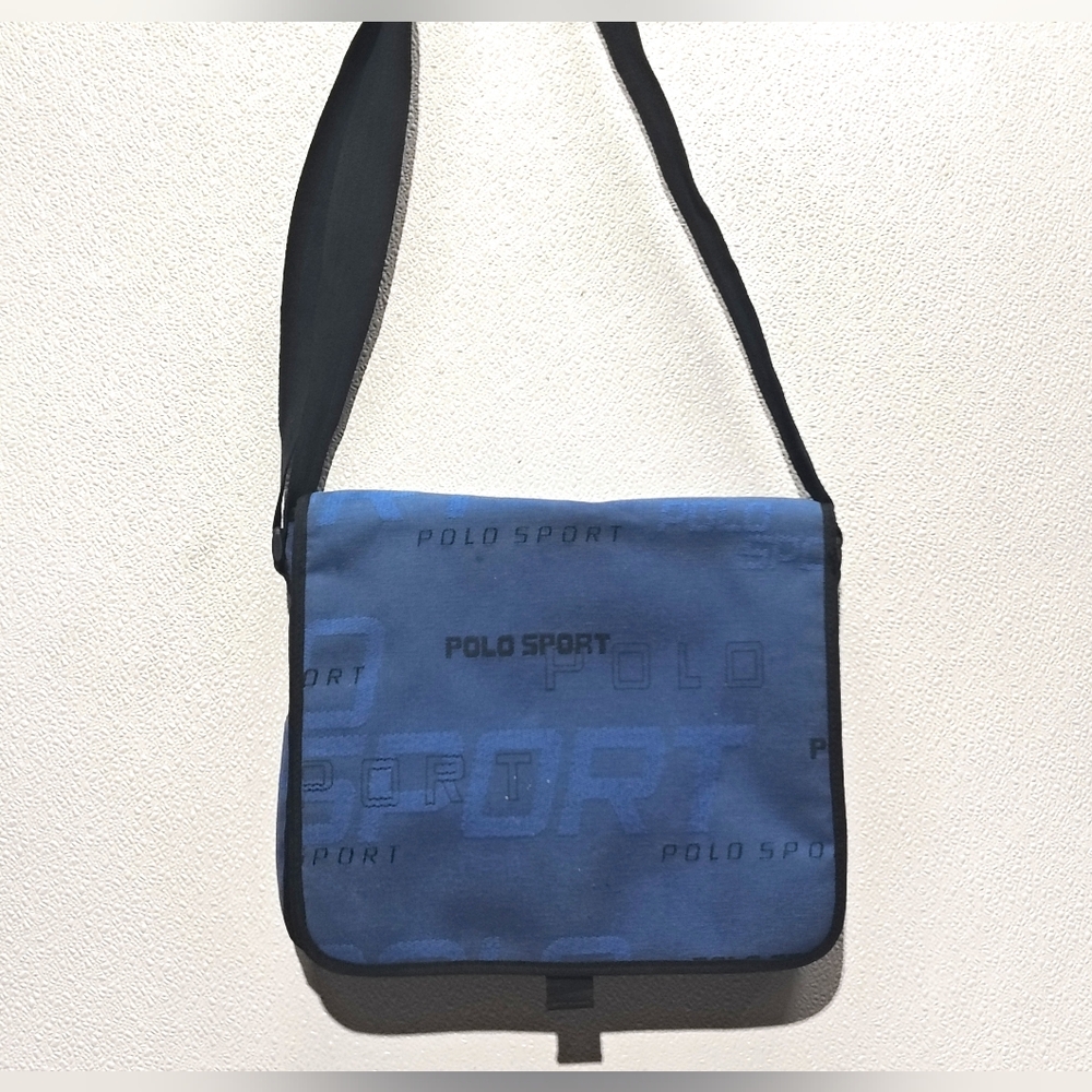 Vintage Polo Sport Blue Crossbody Bag